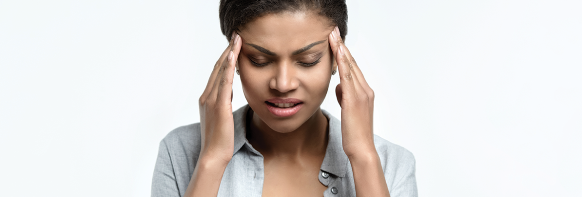 woman suffering from a headache
